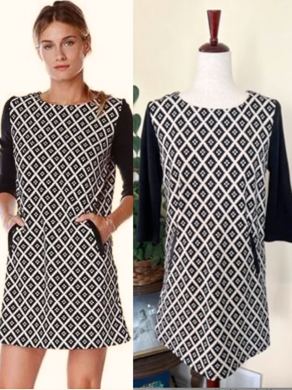 THML Geometric Dress Sz S